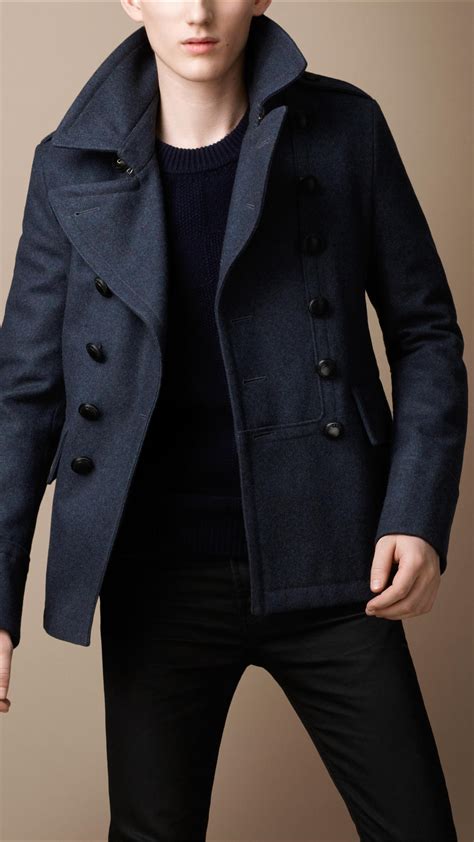 toggle coat burberry|burberry pea coat men.